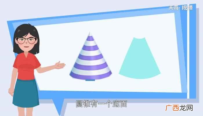 圆柱体的特点是:一个圆锥体的侧面是由两个底面和一个侧面组成 圆柱与圆锥的特点