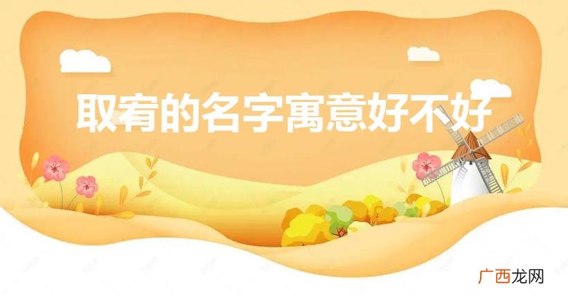 宥字的寓意和含义 取宥的名字寓意好不好