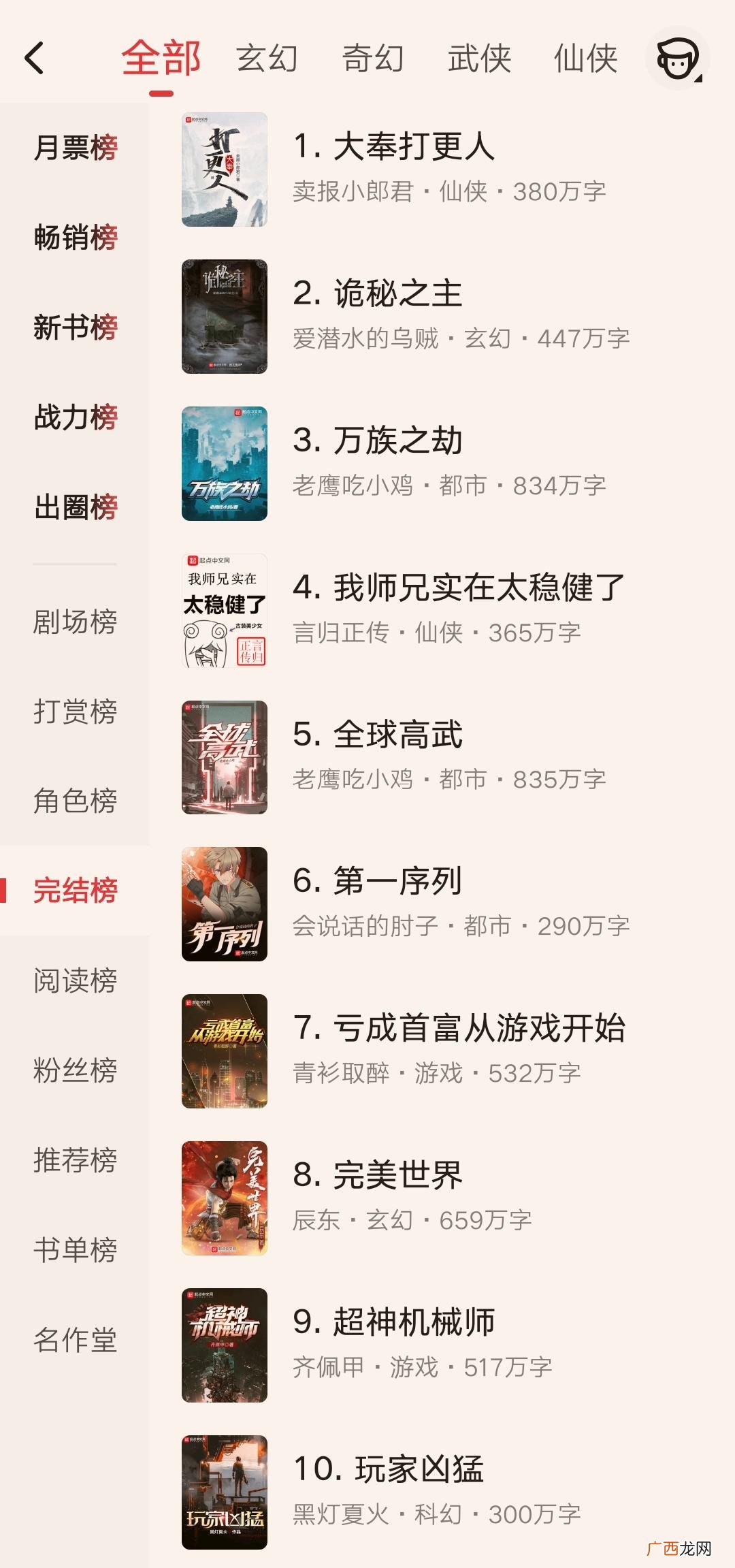 30本热门完结小说一网打尽 目前最火的完结小说