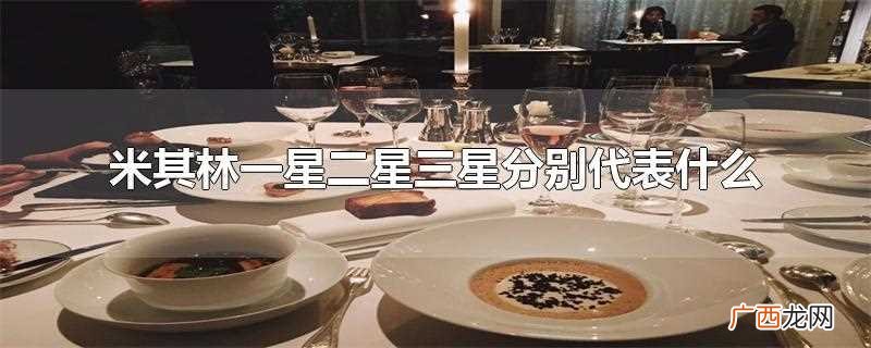 米其林一星三星分别代表什么 米其林一星二星三星分别代表什么
