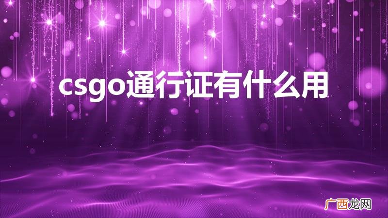 csgo通行证给多少经验卡 csgo通行证有什么用
