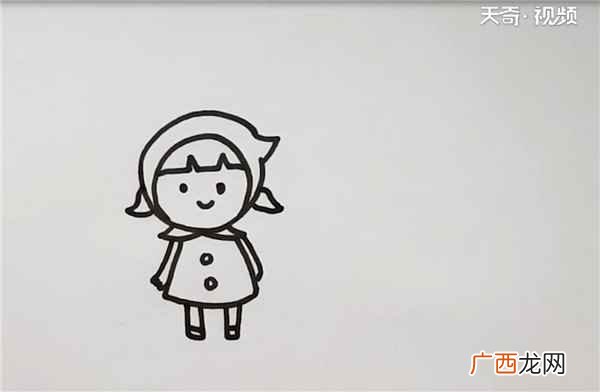 小红帽简笔画简单又漂亮 小红帽简笔画