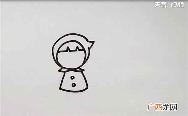 小红帽简笔画简单又漂亮 小红帽简笔画