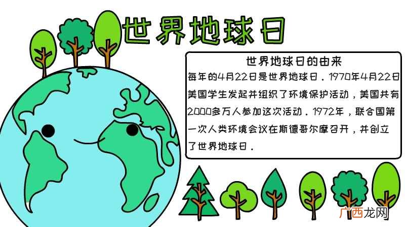 世界地球日手抄报内容文字少 世界地球日手抄报内容文字