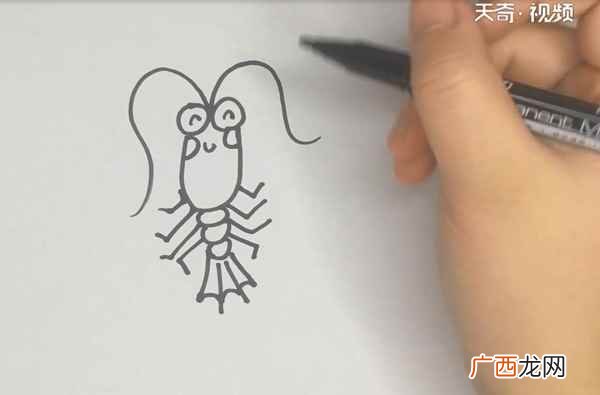 小龙虾的简笔画大全 小龙虾的简笔画