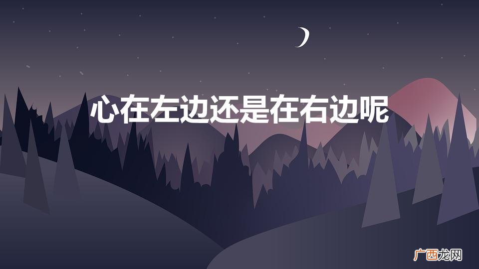 心脏在哪边左还是右 心在左边还是在右边呢