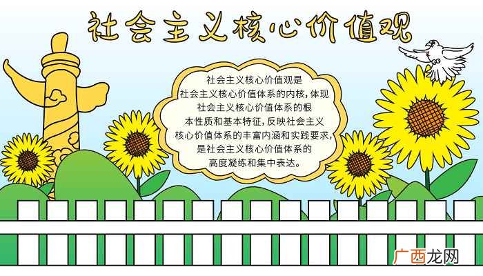 社会主义核心价值观标语 社会主义核心价值观手抄报