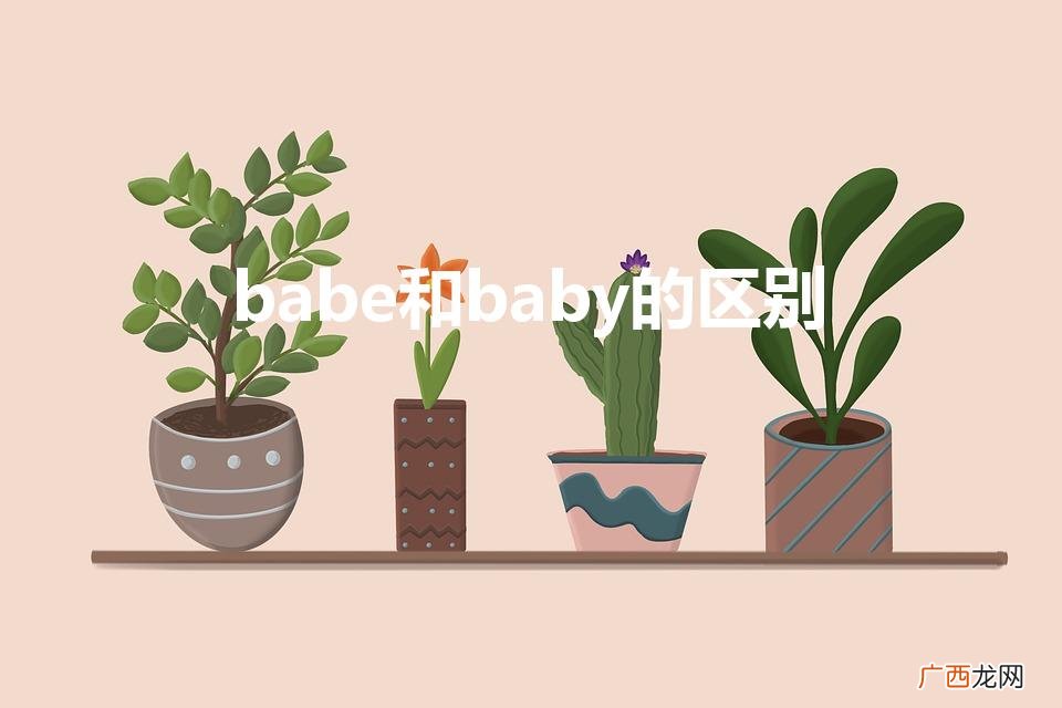 两个英文各有什么意思 babe和baby的区别