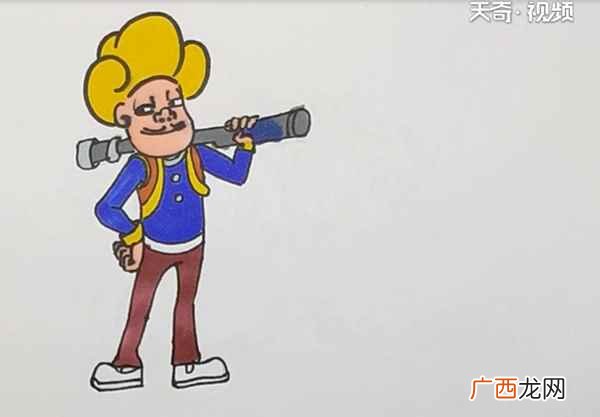 如何画出脸部表情 光头强简笔画