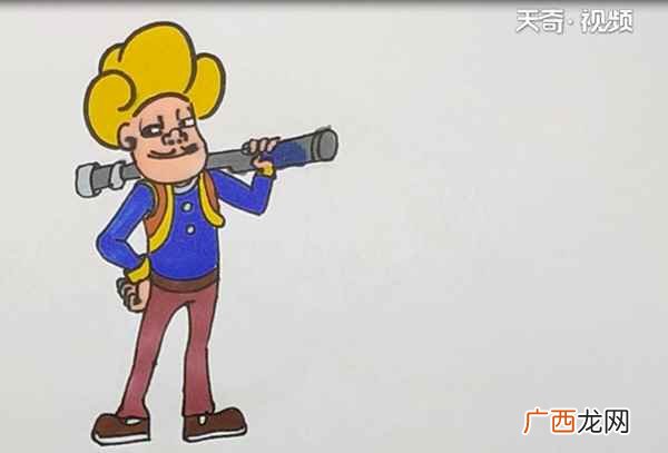 如何画出脸部表情 光头强简笔画