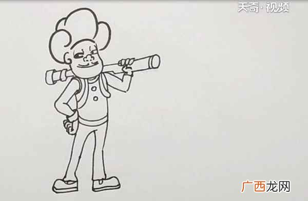 如何画出脸部表情 光头强简笔画