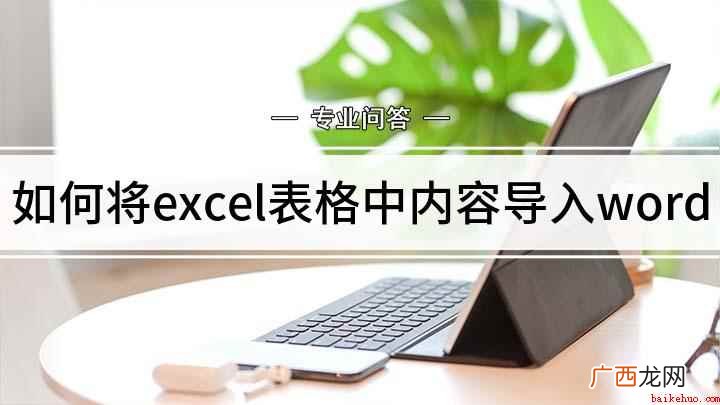 Excel表格插入Word的方法 如何将excel表格中内容导入word