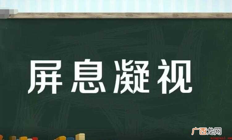 屏息凝视的意思是什么