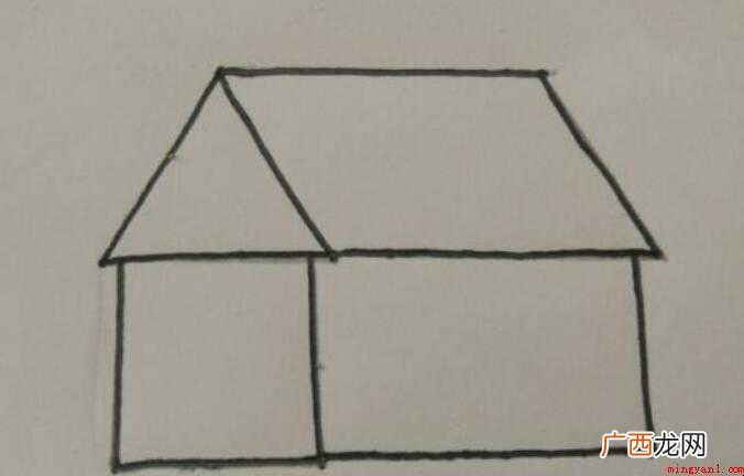 幼儿园简笔画房子怎么画