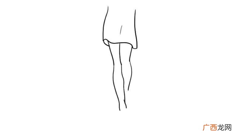 短裙画出两条并拢的大腿 腿怎么画简笔画