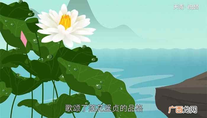 予独爱莲出淤泥而不染的意思 予独爱莲之濯清涟而不妖的意思