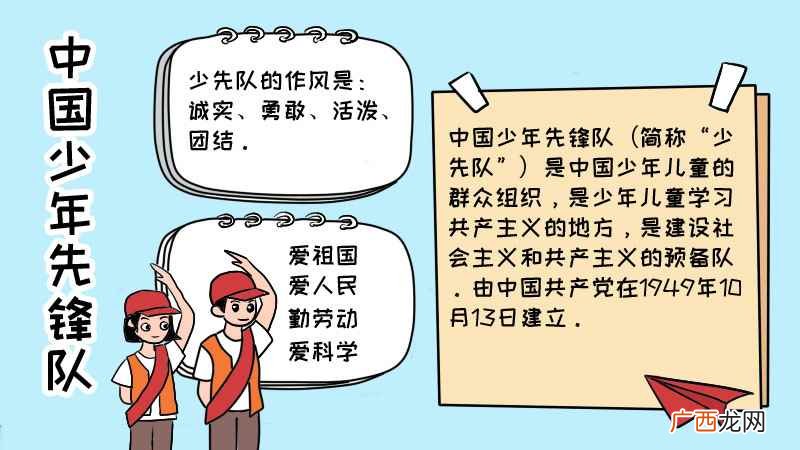 中国少年先锋队手抄报句子 中国少年先锋队手抄报