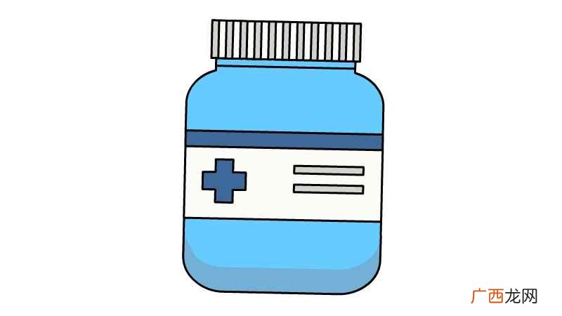 药瓶的轮廓怎么画才好看 药瓶简笔画
