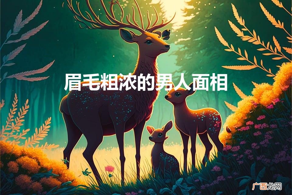 眉毛粗浓的男人面相财运 眉毛粗浓的男人面相