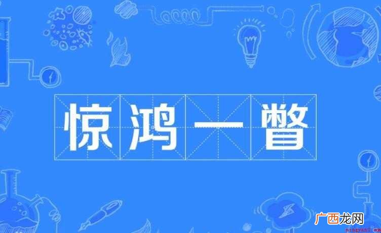 惊鸿一瞥,汉语成语,拼音 惊鸿一瞥是什么意思