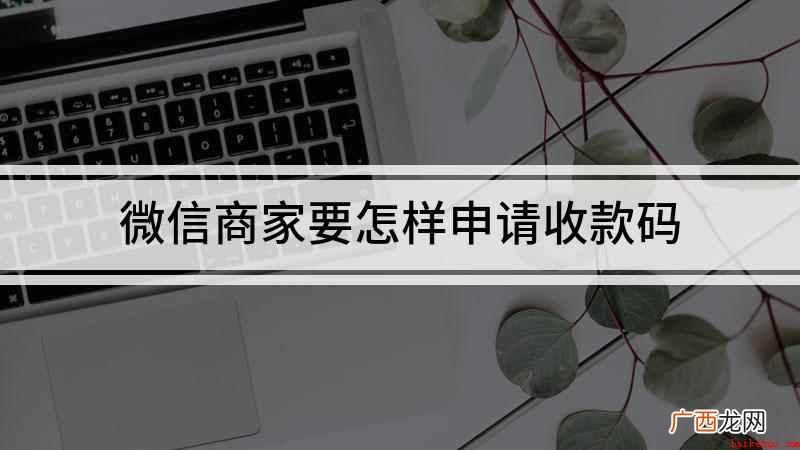 微信商家收款码申请方法 微信商家要怎样申请收款码