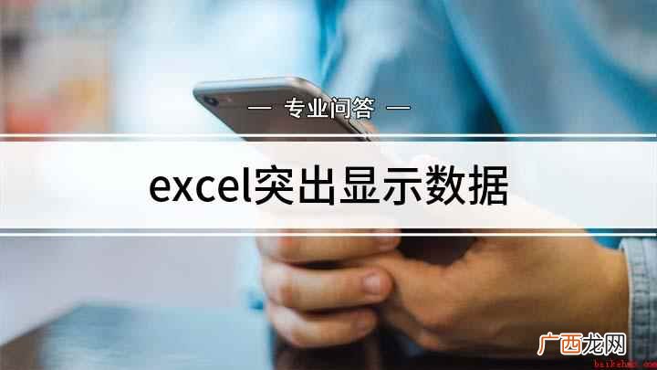 excel突出显示数据