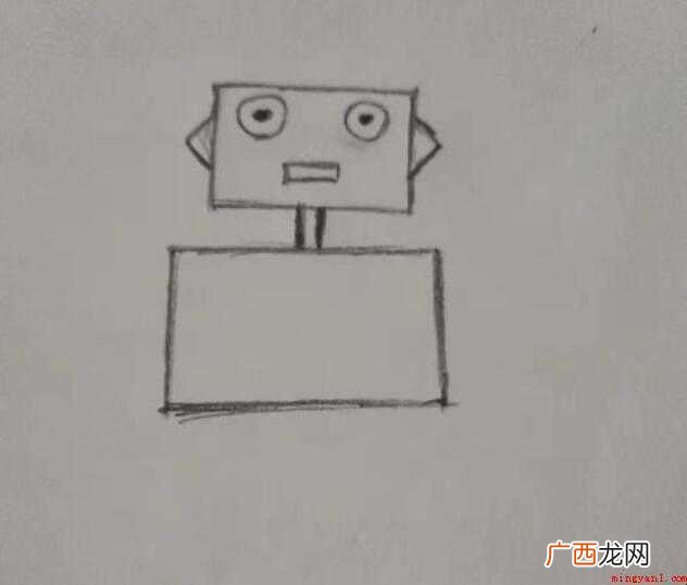 如何画机器人简笔画