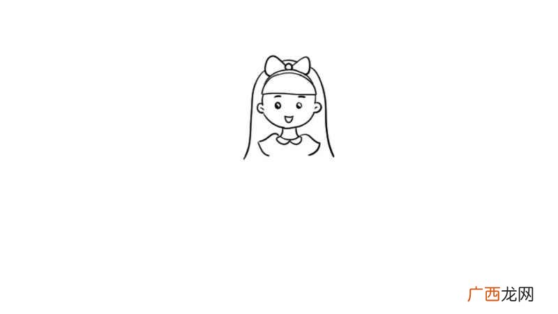 先画出12星座公主的上半身 12星座简笔画公主怎么画