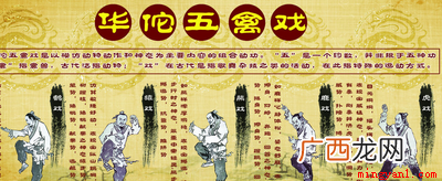 虎;鹿;猿;鸟五禽戏是中国传统导引养生的一个重要功法