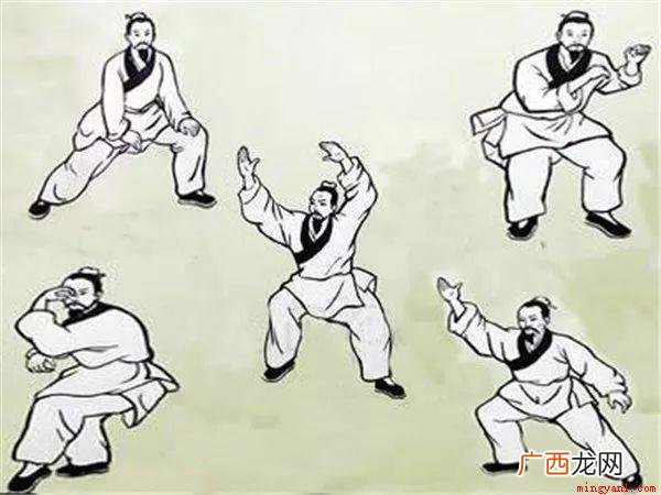 虎;鹿;猿;鸟五禽戏是中国传统导引养生的一个重要功法