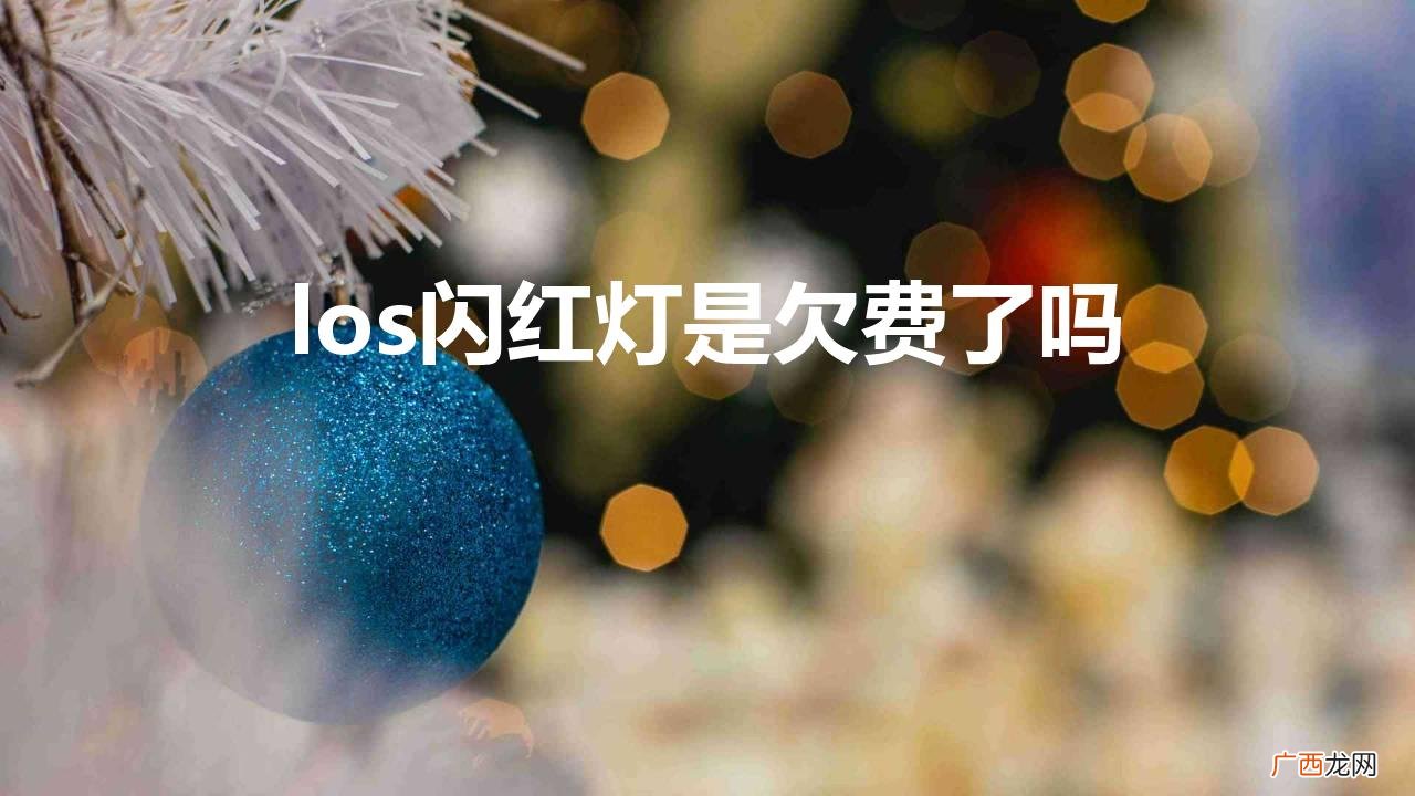 los闪红灯是欠费了吗