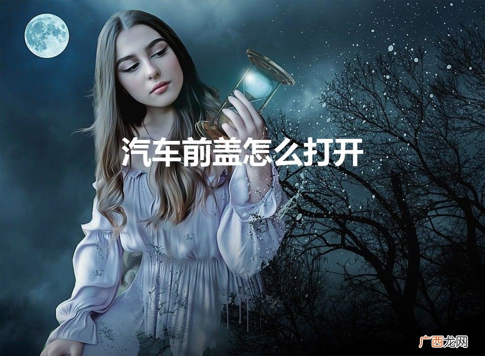 汽车前盖怎么打开图解 汽车前盖怎么打开