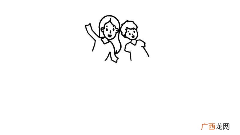 画妈妈和孩子的上半身身体 母亲节妈妈简笔画怎么画