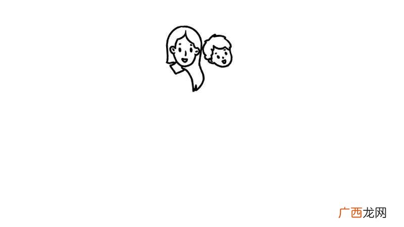 画妈妈和孩子的上半身身体 母亲节妈妈简笔画怎么画