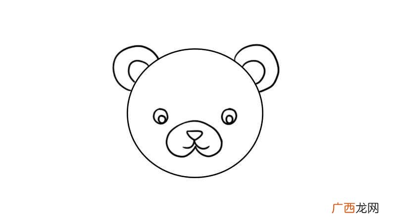 画动物的耳朵和眼睛有什么区别 圆形动物头像简笔画画法