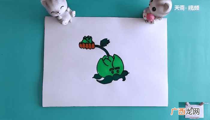 如何画出心菜的菜心和菜叶 卷心菜投手简笔画