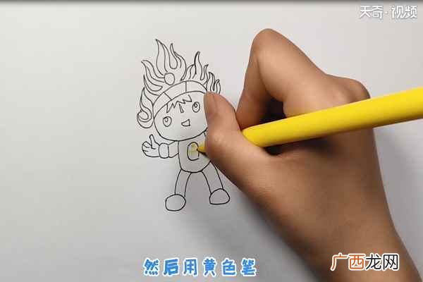 福娃欢欢简笔画大全 福娃欢欢简笔画