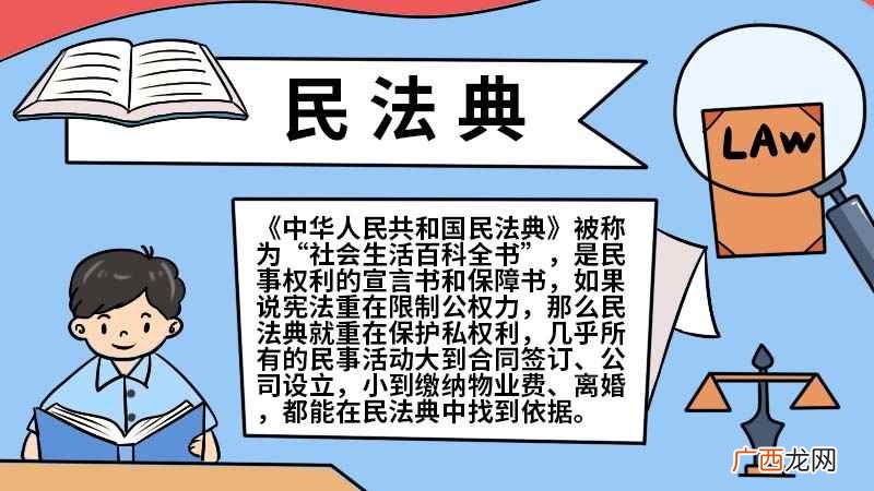 民法典手抄报图片大全 民法典手抄报图片