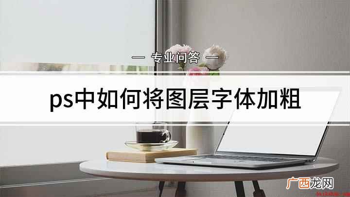 ps中如何将图层字体加粗
