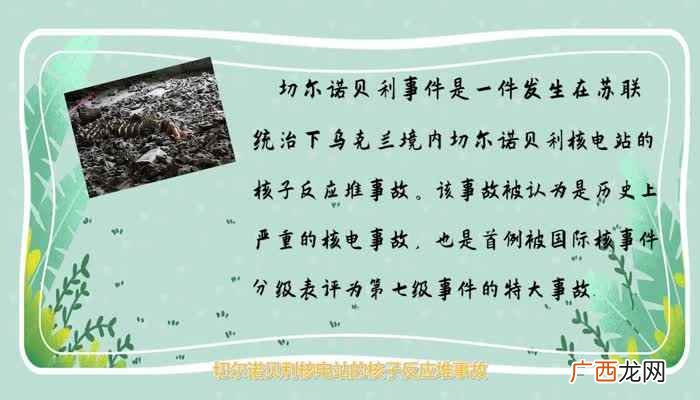 乌克兰切尔诺贝利核电站核子反应堆事故 切尔诺贝利事件