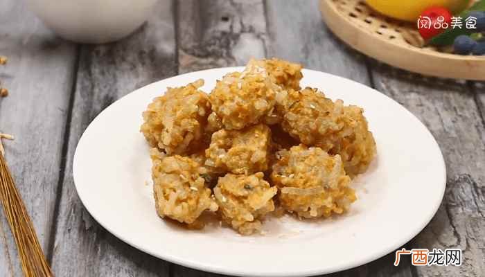 胡萝卜丸子炸至外酥里嫩 炸素丸子