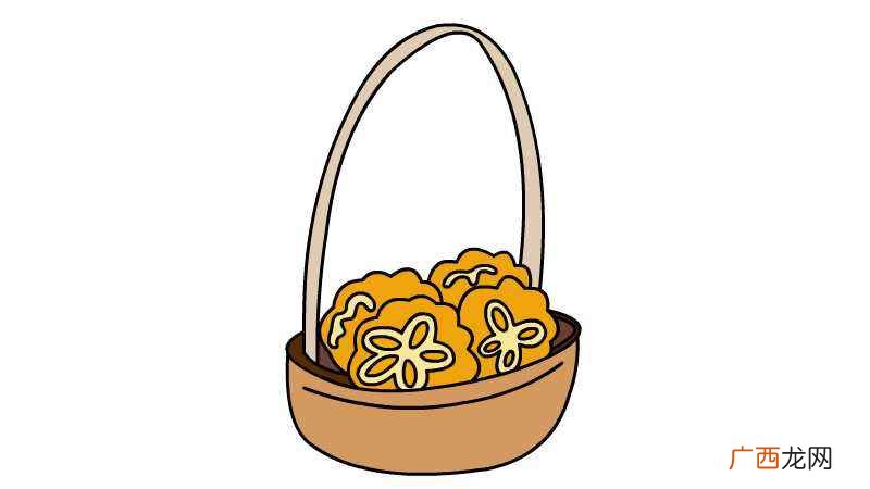 月饼画出月饼的篮子有哪些 月饼简笔画