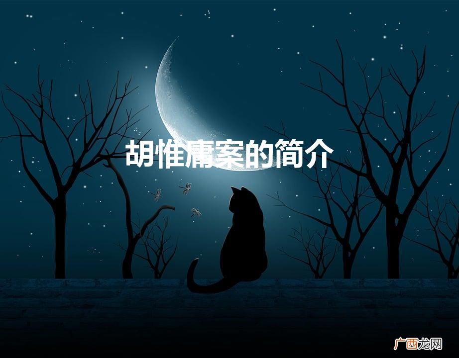 胡惟庸案的简介