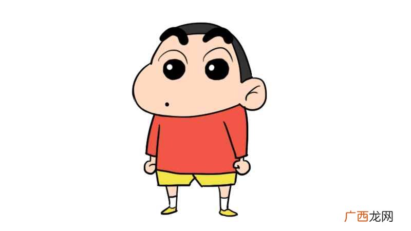 蜡笔小新的身子以及颜色就行了 蜡笔小新简笔画