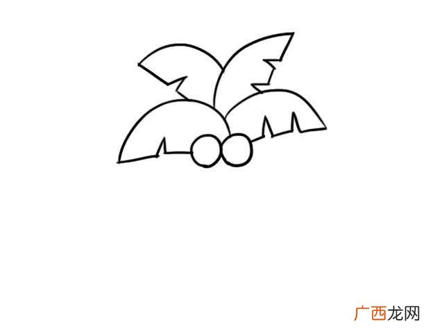 椰子树简笔画图片 椰子树简笔画