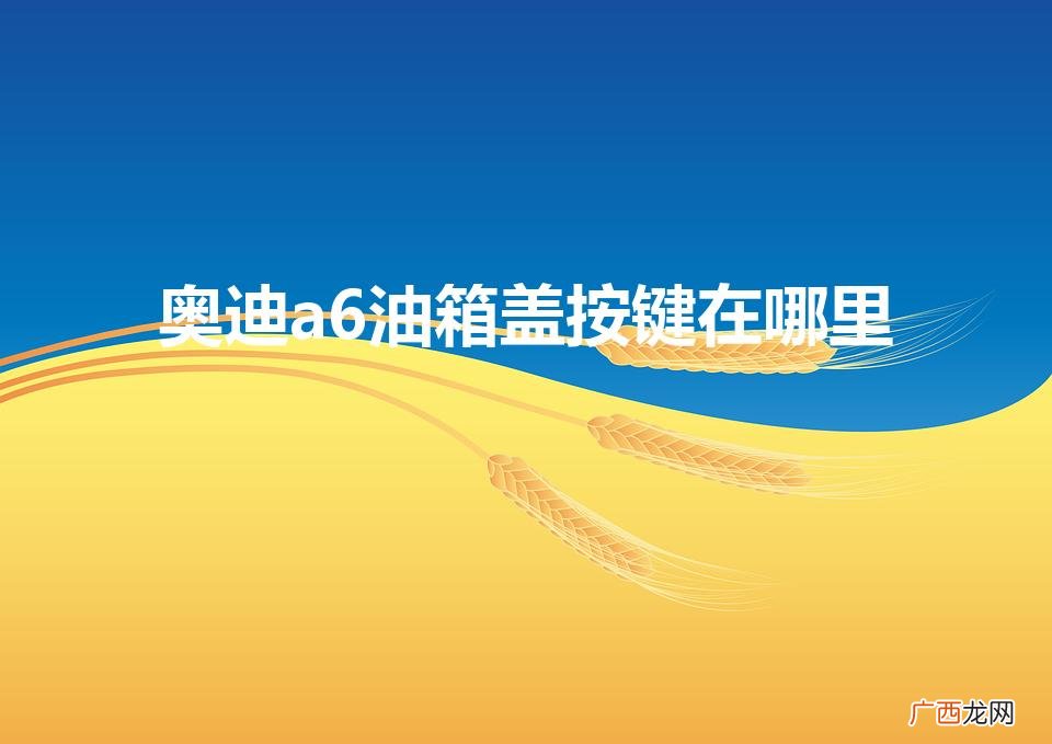 a6油箱盖按钮在什么位置 奥迪a6油箱盖按键在哪里