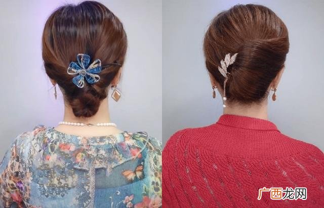怎么盘头发简单又好看图片 中年女性怎样盘头发好看