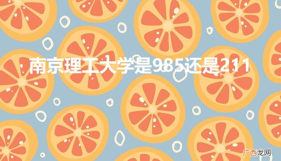 南京理工大学是985还是211分数线 南京理工大学是985还是211