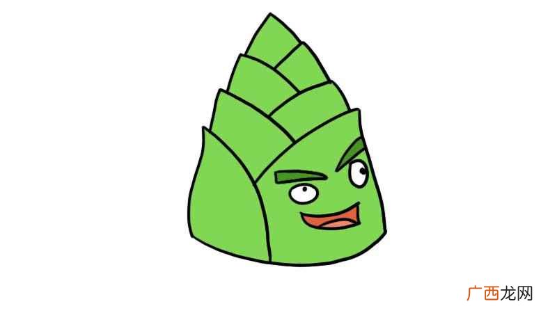 先画竹笋的底部有哪些 竹笋宝宝简笔画