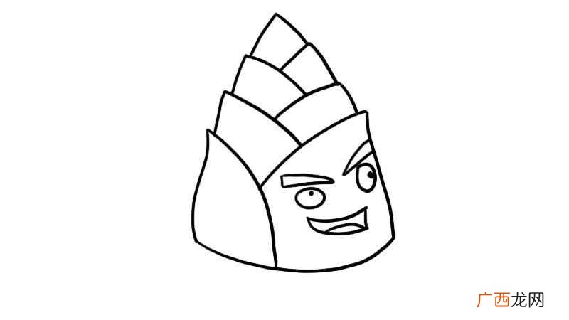 先画竹笋的底部有哪些 竹笋宝宝简笔画